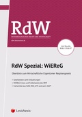 Cover: RdW Spezial: WiEReG - LexisNexis Verlag ARD ORAC GmbH
