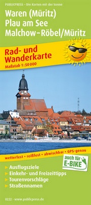 Abbildung von: Waren (Müritz) - Plau am See - Malchow - Röbel/Müritz - Freytag-Berndt und ARTARIA