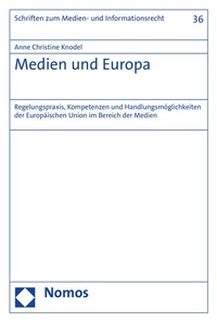 Abbildung von: Medien und Europa - Nomos