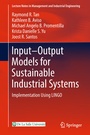 Cover: Input-Output Models for Sustainable Industrial Systems - Springer