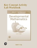 Cover: Key Concept Activity Lab Workbook for Developmental Mathematics - Pearson