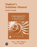 Cover: Student Solutions Manual for University Calculus - Pearson