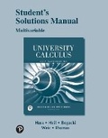 Cover: Student Solutions Manual for University Calculus - Pearson