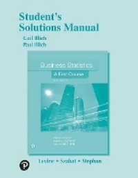 Enlarge image Cover: Study Guide and Solutions Manual for Business Statistics - Pearson