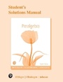 Cover: Student's Solutions Manual for Prealgebra - Pearson