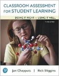 Cover: Classroom Assessment for Student Learning - Pearson