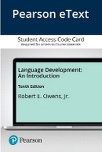 Enlarge image Cover: Pearson eText for Language Development - Pearson