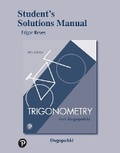 Cover: Student Solutions Manual for Trigonometry - Pearson