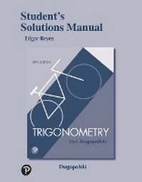 Abbildung von: Student Solutions Manual for Trigonometry - Pearson