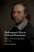 Cover: Shakespeare's Rise to Cultural Prominence - Cambridge University Press