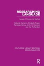 Cover: Researching Language - Routledge