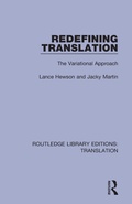 Cover: Redefining Translation - Routledge