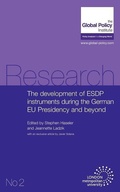 Cover: The Development of ESDP Instruments During the German EU Presidency and Beyond - Forumpress
