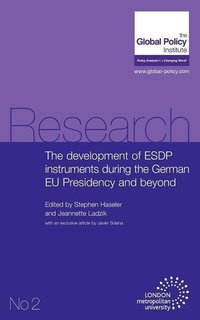Enlarge image Cover: The Development of ESDP Instruments During the German EU Presidency and Beyond - Forumpress