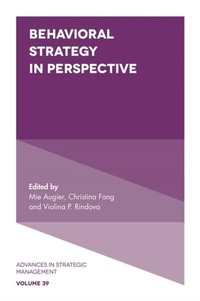 Enlarge image Cover: Behavioral Strategy in Perspective - Emerald Publishing Limited