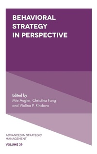 Enlarge image Cover: Behavioral Strategy in Perspective - Emerald Publishing Limited