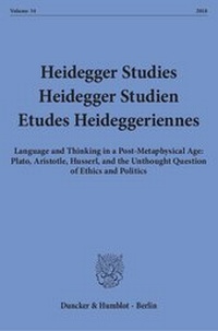Abbildung von: Heidegger Studies - Heidegger Studien - Etudes Heideggeriennes. - fibre