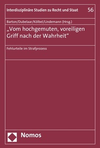 Abbildung von: 'Vom hochgemuten, voreiligen Griff nach der Wahrheit' - Nomos