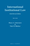 Cover: International Institutional Law - Martinus Nijhoff
