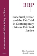 Cover: Procedural Justice and the Fair Trial in Contemporary Chinese Criminal Justice - Brill