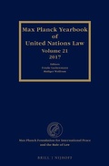 Cover: Max Planck Yearbook of United Nations Law, Volume 21 (2017) - Martinus Nijhoff