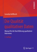 Cover: Die Qualit&auml;t qualitativer Daten - Springer VS
