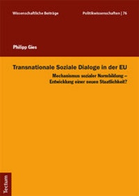 Abbildung von: Transnationale Soziale Dialoge in der EU - Tectum Wissenschaftsverlag