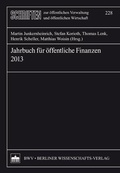 Abbildung von: Jahrbuch für öffentliche Finanzen (2013) - Berliner Wissenschafts-Verlag