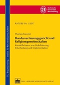 Cover: Bundesverfassungsgericht und Religionsgemeinschaften - Berliner Wissenschafts-Verlag