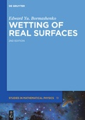 Cover: Wetting of Real Surfaces - De Gruyter