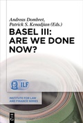 Cover: Basel III: Are We Done Now? - De Gruyter