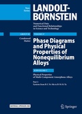 Cover: Phase Diagrams and Physical Properties of Nonequilibrium Alloys - Springer