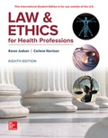 Cover: ISE Law & Ethics for Health Professions - McGraw-Hill Education