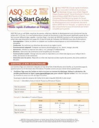 Enlarge image Cover: Ages & Stages Questionnaires (R): Social-Emotional (ASQ (R):SE-2): Quick Start Guide (French) - Brookes Publishing Co