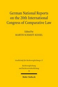 Abbildung von: German National Reports on the 20th International Congress of Comparative Law - Mohr Siebeck