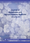 Cover: Journal of Metastable and Nanocrystalline Materials: e-volume 2002 - Trans Tech Publications Ltd