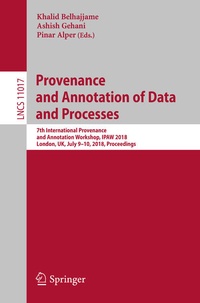 Enlarge image Cover: Provenance and Annotation of Data and Processes - Springer