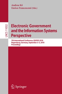 Abbildung von: Electronic Government and the Information Systems Perspective - Springer