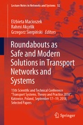Cover: Roundabouts as Safe and Modern Solutions in Transport Networks and Systems - Springer