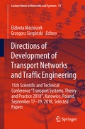 Cover: Directions of Development of Transport Networks and Traffic Engineering - Springer