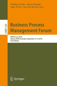 Enlarge image Cover: Business Process Management Forum - Springer