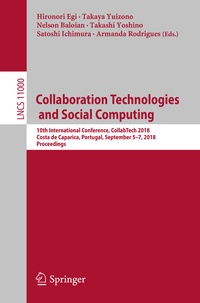 Abbildung von: Collaboration Technologies and Social Computing - Springer