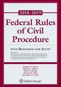 Abbildung von: Federal Rules of Civil Procedure - Aspen Publishers