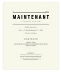 Cover: Maintenant: Pt. 1 - Dedecus Press