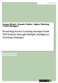 Bild: Promoting Science Learning amongst Grade VIII Students through Multiple Intelligence Teaching Strategies - GRIN Verlag