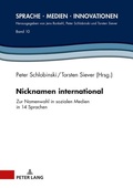 Cover: Nicknamen international - Peter Lang Verlag