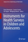 Cover: Instruments for Health Surveys in Children and Adolescents - Springer