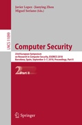 Cover: Computer Security - Springer
