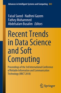 Enlarge image Cover: Recent Trends in Data Science and Soft Computing - Springer