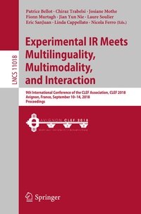 Abbildung von: Experimental IR Meets Multilinguality, Multimodality, and Interaction - Springer